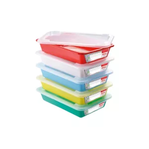 Bacs HACCP set de 5 pce 3l. avec couvercles (M)